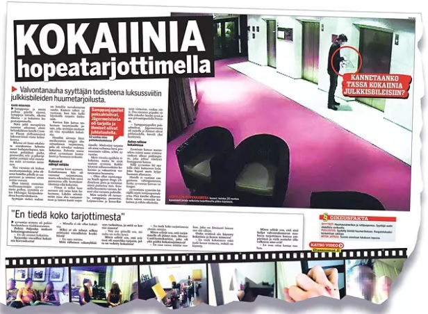 IS kertoi 16.10.2007 teollisuussuvun vesan oikeudenkäynnistä. Mies oli tallentunut hotellin valvontakameraan kantaessaan tarjottimella valkoisia ”nyssäköitä”.